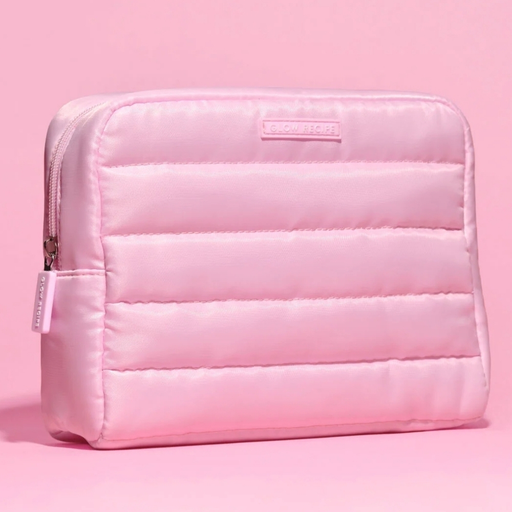 New Glow Recipe Pink Dream Pillow Pouch Makeup Bag Cosmetic Case